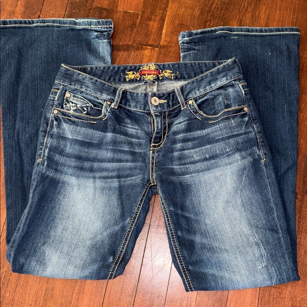 Maurices Classic Blue Denim with Tan Accent